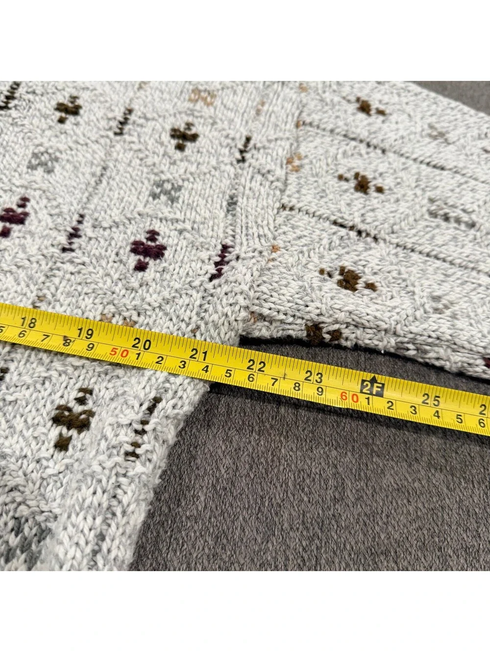 Y2K Vintage Van Heusen Sweater Mens M USA Cotton Fisherman Grandpa Knit